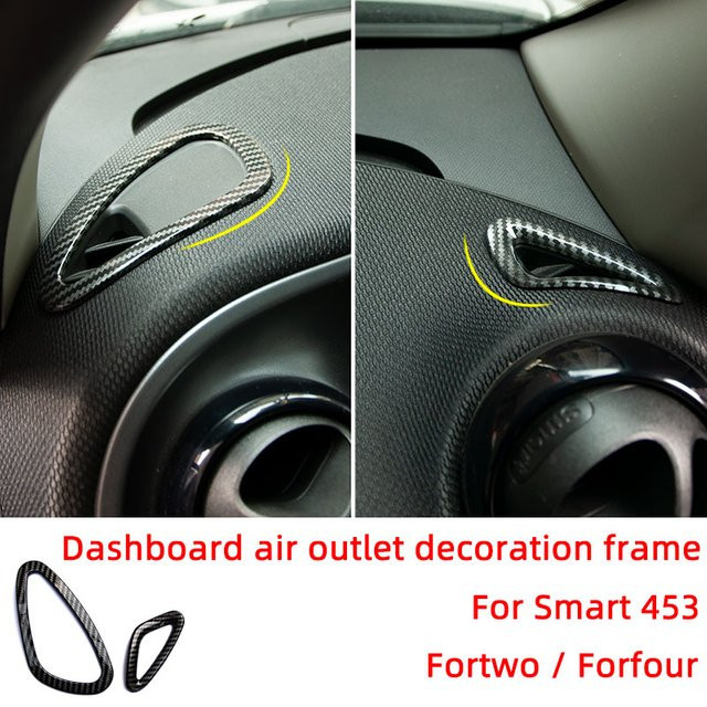 Dashboard Air Outlet Dekoration Rahmen Styling Innen Zubehör für Mercedes Smart 453 Fortwo Forfour von so-dope - Bild 1