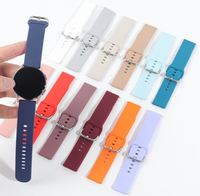 Silikonarmband für Samsung Galaxy Watch und Huawei Watch, 20mm, 22mm, Unisex - Bild 1