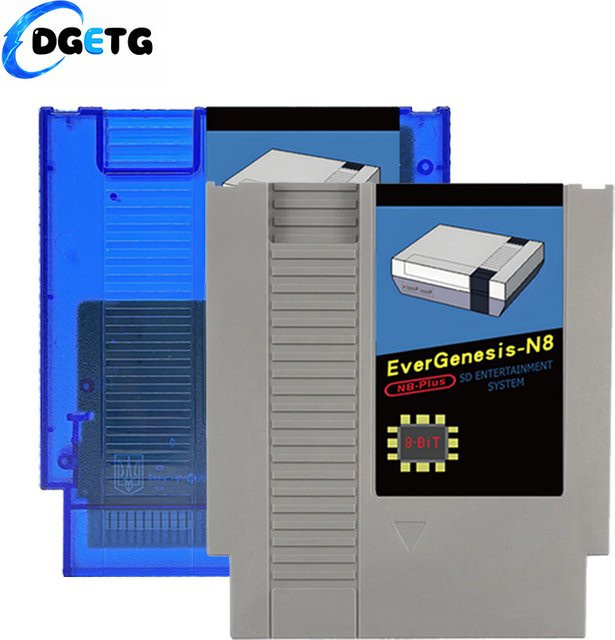 FC NES Spielkarte EDN8 Plus FlashCard 1500 in 1 NES N8 Kassette für Family Computer US 8-Bit Videospielkonsole in Grau - Bild 1