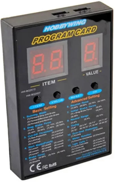 Hobbywing Programmierkarte, LED Programmbox, 2C, 86020010 - Bild 1