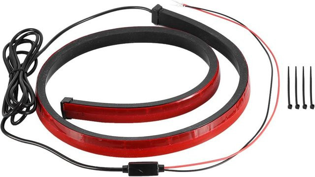 Wosawe LED Bremslicht und Blinker Streifen für das Auto in Schwarz mit roter Leuchtkraft (Singlemode) - Bild 1