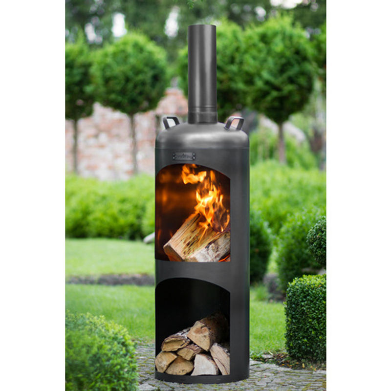 CookKing Terrassenofen Faro schwarz B/T/H: 40 x 40 x 158 cm - Bild 6