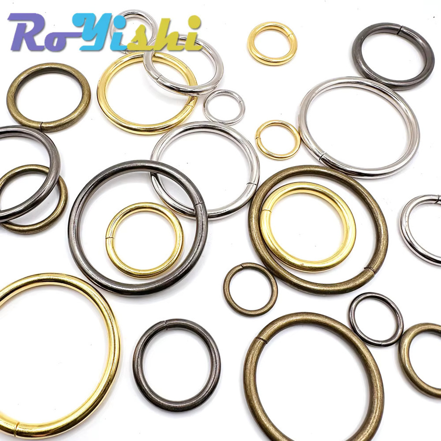 10 Stück RoYishi Metall O-Ring Schnallen in Schwarz für Hundehalsbänder, Gurtbänder und Taschen als Hardware Zubehör - Bild 3