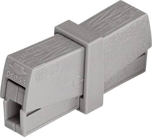 WAGO 224-201 Verbindungsklemme Grau für flexible und starre Leiter 0,5-2,5mm² mit 2 Polen - Bild 1
