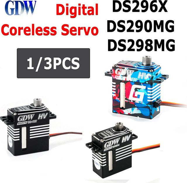 GDW Kernloser Servo DS290MG/DS296X/DS298MG, Zubehör, Metall, 1/3 Stück - Bild 1