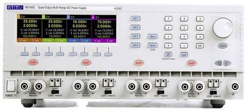 Aim TTi MX100Q-S2 Labornetzgerät mit 4 Ausgängen, einstellbar 0 - 35 V/DC und 0 - 6A, 420W, Farbe: Weiß, Schnittstellen: RS-232, USB, LAN - Bild 1