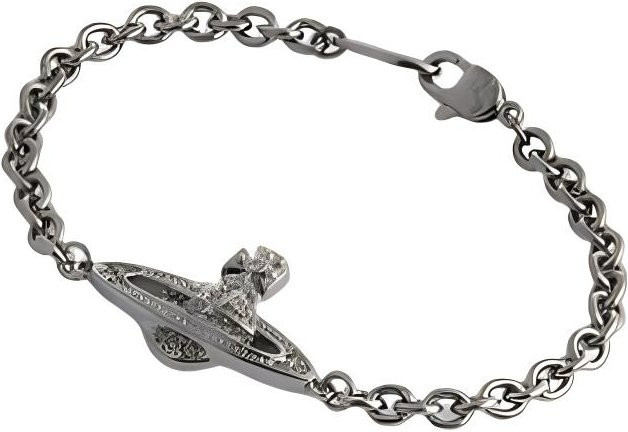 Vivienne Westwood Kette Armband, Edelstahl, Schwarz, Herren - Bild 1