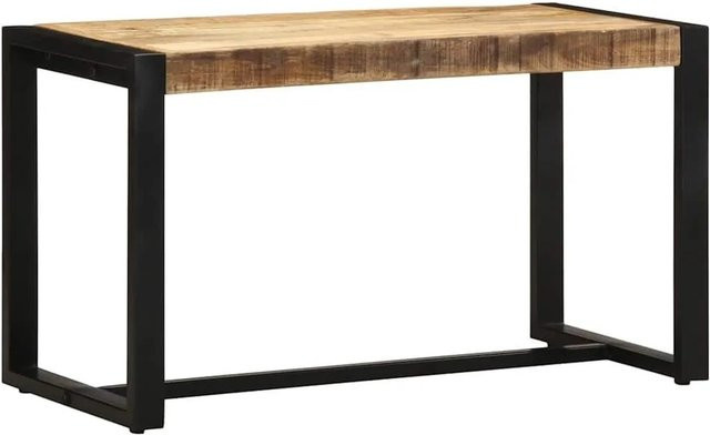 vidaXL Bank aus rauem Mangoholz in Braun B/T/H: 80 x 35 x 45 cm - Bild 1