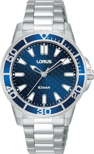 Lorus Damenuhr, Quarz, Edelstahl, Blau, 34 mm, 10 ATM - Bild 1