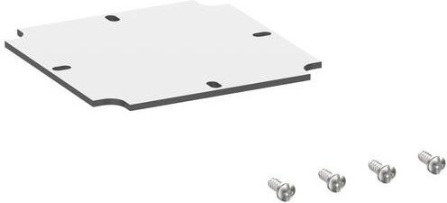 Spelsberg Abox MPI 060 Montageplatte aus Kunststoff in Lichtgrau B: 9,4 cm x T: 9,4 cm - Bild 1