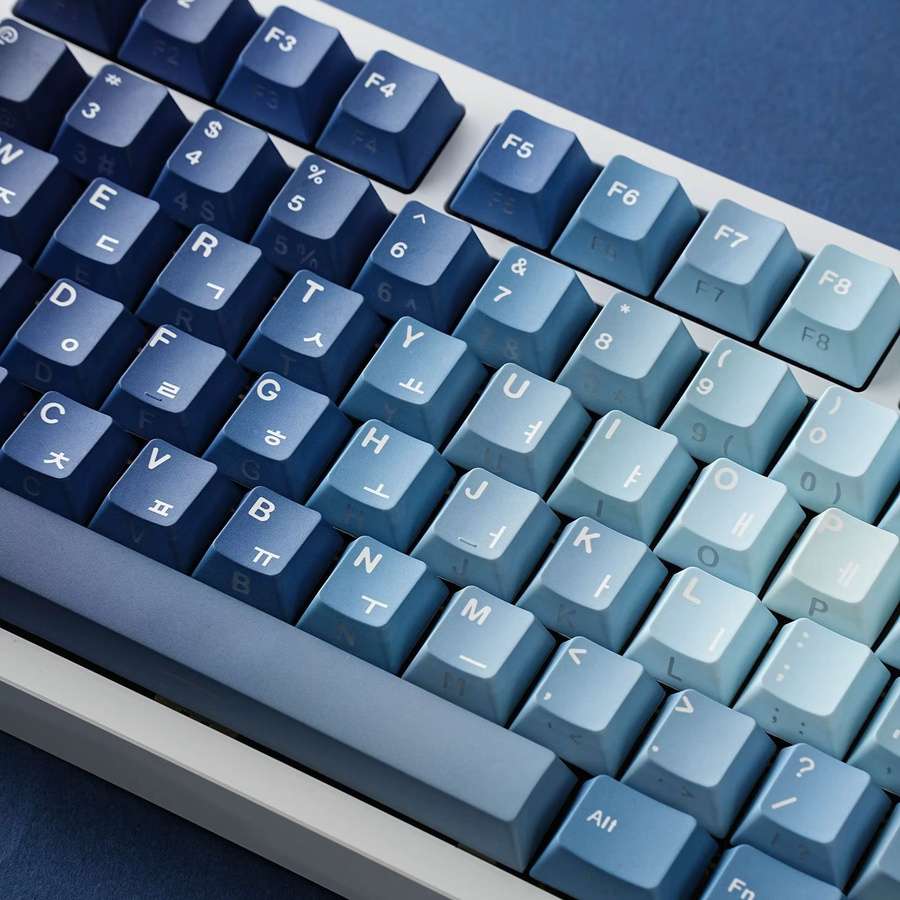 Readson Mechanische Tastatur mit ozeanblauen PBT-Tastenkappen im Cherry-Profil für mehrere Sprachen - Bild 2