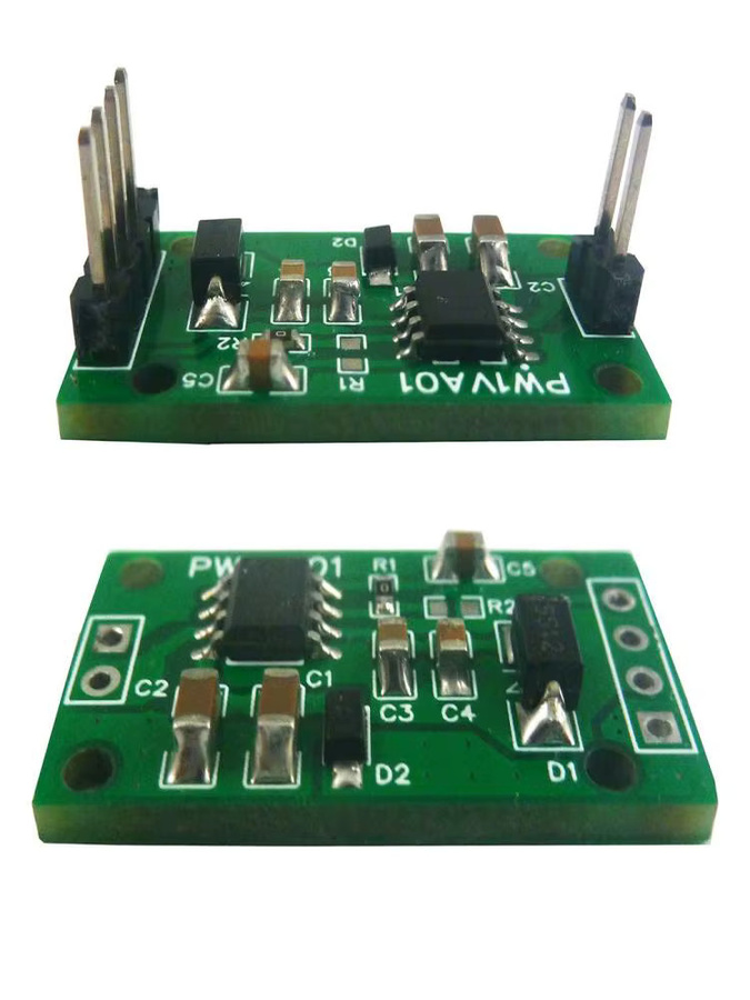 eletechsup PW1VA01 PWM-zu-DAC-Konverter für Arduino UNO MEGA und PLC zur Umwandlung von 0-100% Impulssignalen in 0-5V oder 0-10V Spannungsausgang in Grün - Bild 6