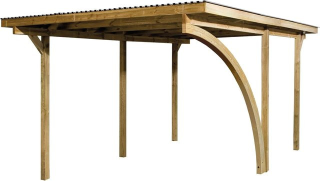 Weka Einzelcarport 606 A Gr.1 mit Rundbogen B/T: 500 x 300 cm - Bild 1