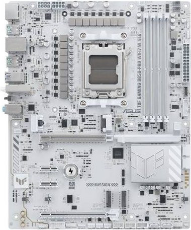 Asus AMD B850 ATX Mainboard mit DDR5 Unterstützung und Wi-Fi in Weiß - Bild 1