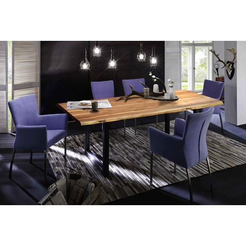 SIT Tisch TABLES & CO aus Akazienholz in Braun und Schwarz, Höhe: 76 cm, Tiefe: 90 cm - Bild 2