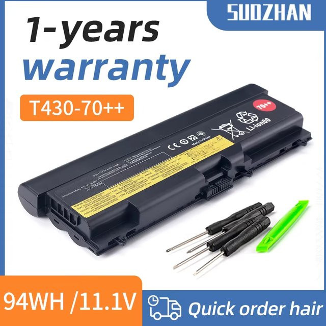 Lenovo Laptop-Akku 11,1 V 94 Wh Schwarz für Thinkpad T420 T430 T530 W510 W520 L430 L530 W530 W530i E420 45N1007 45N1011 - Bild 1