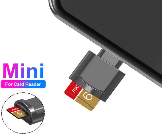 2er-Set Lightning OTG Kartenleser für Apple iPhone und iPad, SD TF Micro SD Speicheradapter in Silber - Bild 1