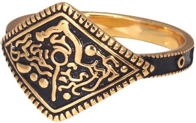 Game Dark Souls Series Ring of Favor, 925 Silber, Gold, Unisex - Bild 1