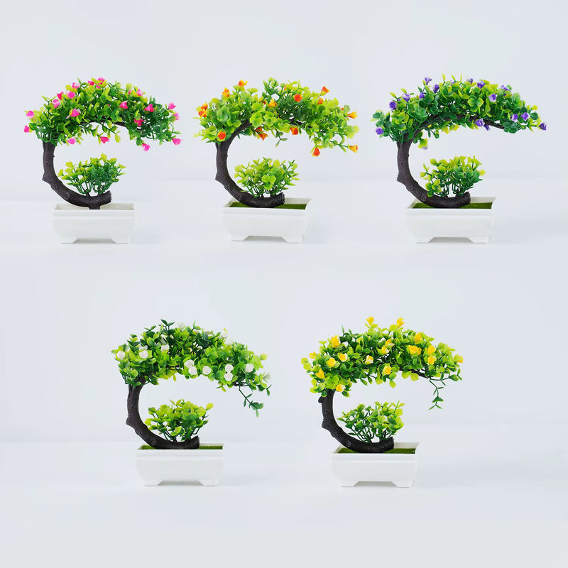Künstliche Bonsai-Topfpflanze Uflower in Pink für moderne Dekoration von Tisch und Büro - Bild 2