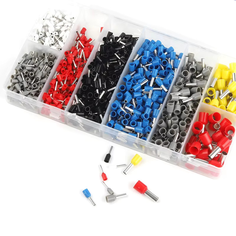 DIY GO A/B Typ Isolierte Aderendhülsen Set mit 200-1900 Stück Schnelle Verdrahtung Crimp Terminals für Kabel und Drähte 300V - Bild 2