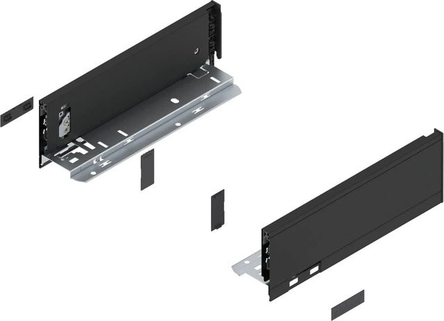 Blum Zarge Legrabox Pure Höhe M Nennlänge 270 mm Carbonschwarz Matt - Bild 1