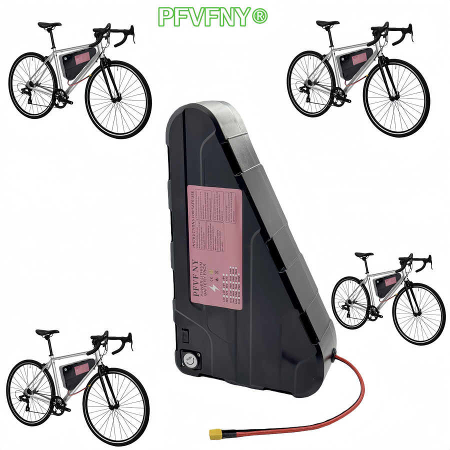 Dreieck-Akkupack 52V mit 20-60Ah und 40Ah BMS Sicherheitssystem in Schwarz für 500-3000W Motoren und Fahrräder - Bild 3