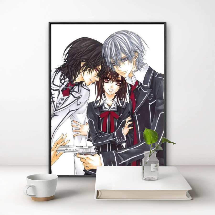 Potdemiel Anime Vampire Knight 5D DIY Vollrund-Diamantmalerei in Multicolour, B/H: 40 x 30 cm - Bild 2