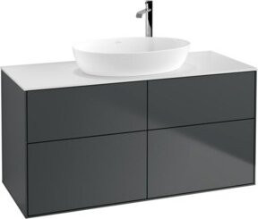 V&B Waschtischunterschrank Finion in Weiß lackiert, Breite: 120 cm, Tiefe: 50,1 cm - Bild 1