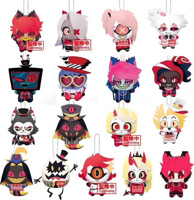 Bandai Hazbin Hotel Vox Baumwollpuppe, Plüsch / Textil, 10cm - Bild 1