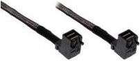 InLine Mini SAS HD Kabel SFF-8643 zu SFF-8643 beidseitig gewinkelt mit Sideband Schwarz 0,5 m - Bild 1