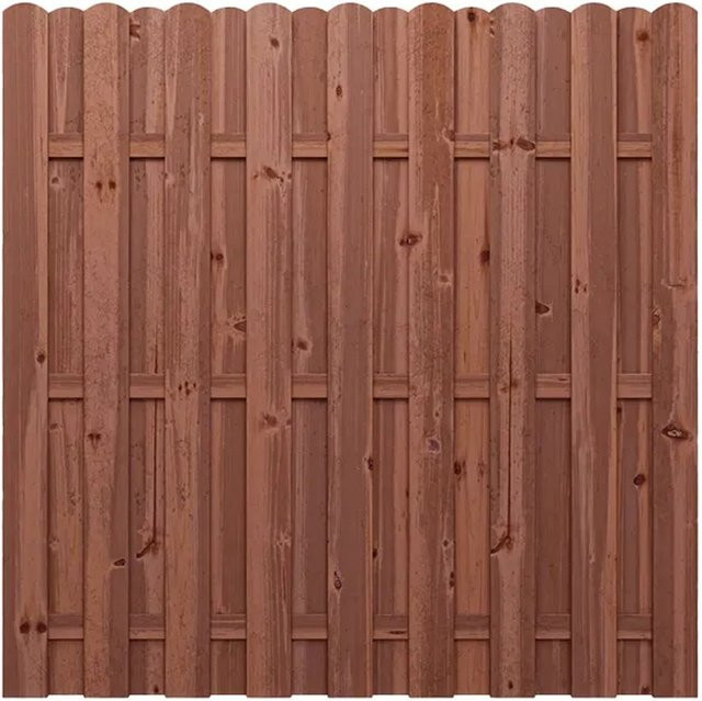 Woodtex Bretterzaun Pinus aus Holz braun kesseldruckimprägniert - Bild 1