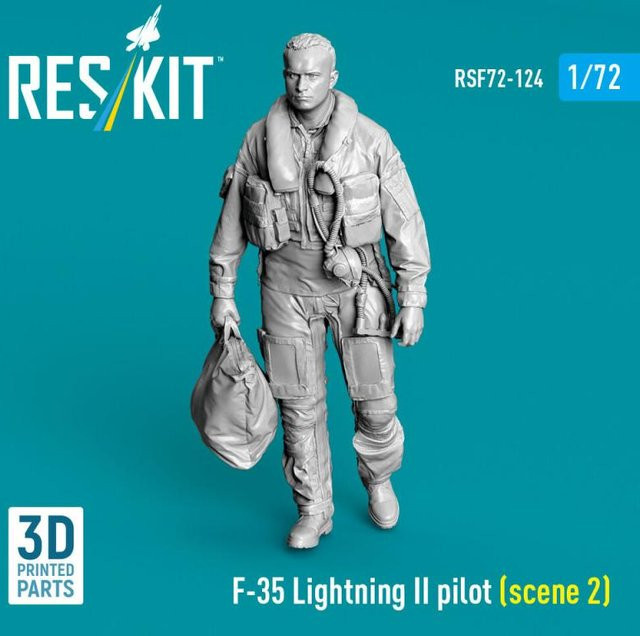 ResKit Models F-35 Lightning II - Pilot (scene 2), Einzelfigur, 1:72 - Bild 1