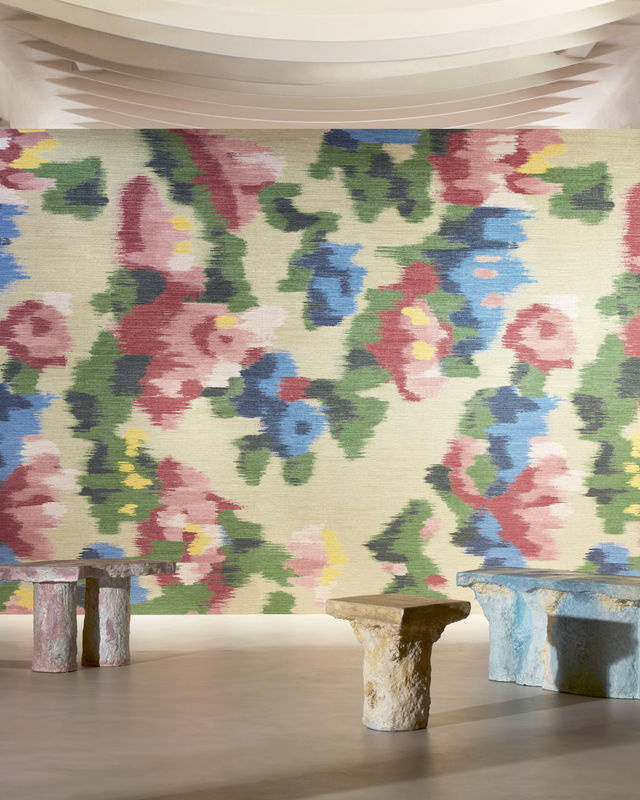 Élitis Mural Abstract Floral Wandtapete in Multicolour aus Vlies und Vinyl im Vintage-Stil - Bild 3