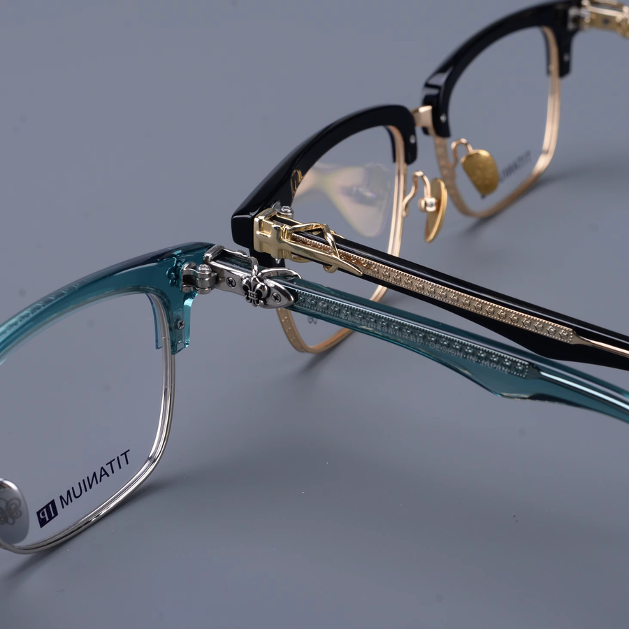 CHARMLIBRARY Korrektionsbrille, quadratisch, Titan, Unisex - Bild 2