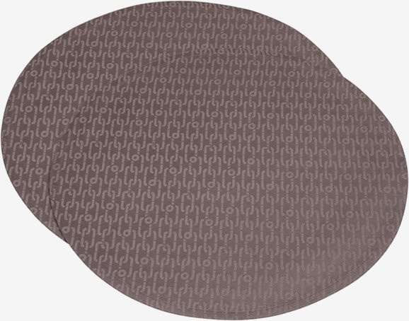 JOOP! CHAINS Platzsets aus Baumwolle, 2er-Set, rund, Durchmesser: 45 cm, Taupe - Bild 1
