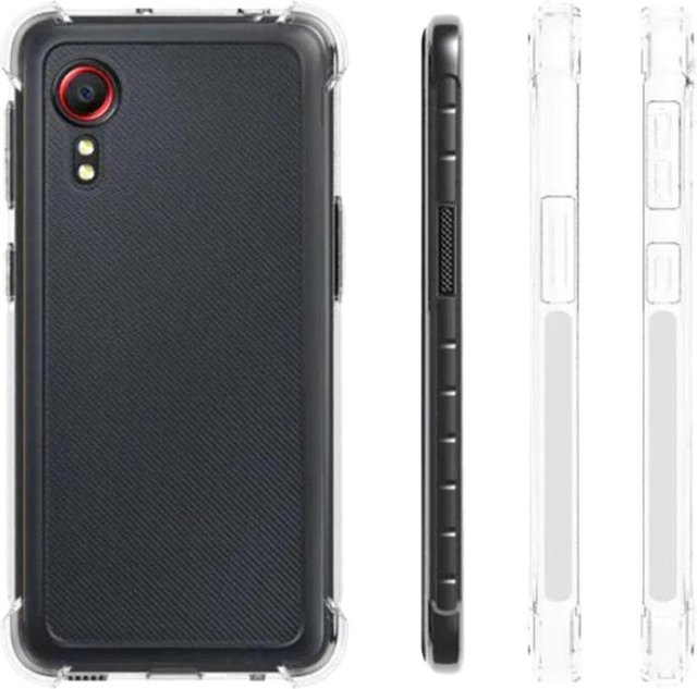 Stoßfeste Silikon TPU Schutzhülle für Samsung Galaxy Xcover 5 G525F in Transparent - Bild 1
