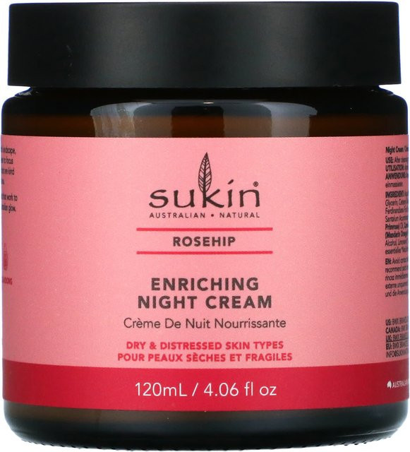 Sukin Nachtcreme Hagebutte, 120 ml, Unisex - Bild 1