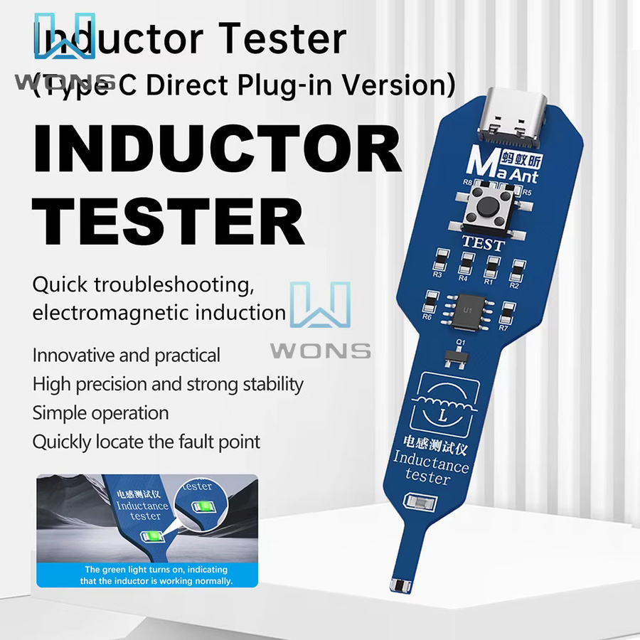 Aideepen M093 M093B Induktivität Tester zur schnellen Fehlerprüfung von Motherboard-Spulen und elektromagnetischer Induktion als Reparatur-Werkzeug - Bild 4