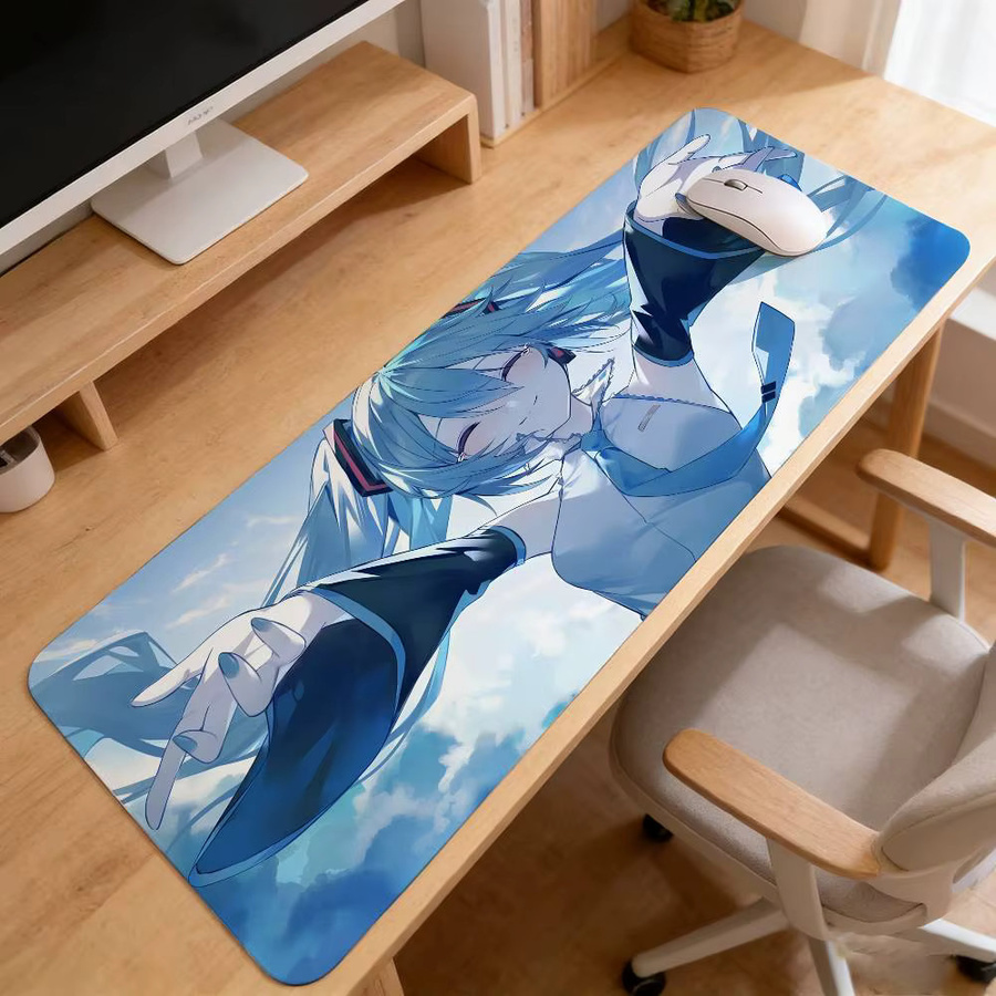 H-Hatsune M-Miku Mauspad Schreibtischunterlage mit Landschaftsdesign in Multicolour - Bild 2