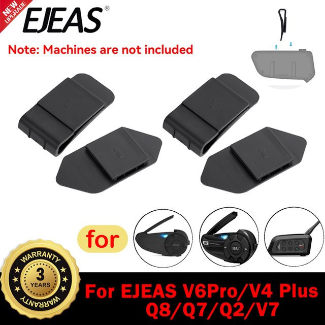 EJEAS Q7 Original Montage Clip für EJEAS V4 PLUS, V6 PRO+, V7 und Q8 Motorrad Helm Intercom in Schwarz - Bild 1