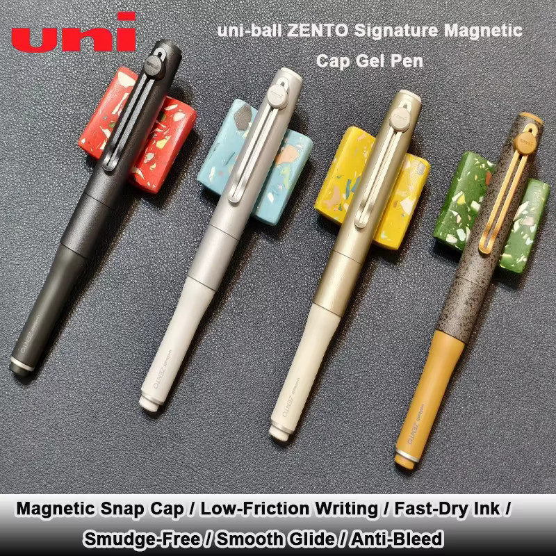 Uni-ball ZENTO Executive Signature Gelstift mit Magnetkappe in Gold - Bild 1