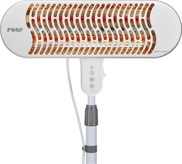 Reer Heizstrahler 2in1 HeatCare+ Flex Infrarotheizung mit Standfuß und Wandmontage, Weiß - Bild 1
