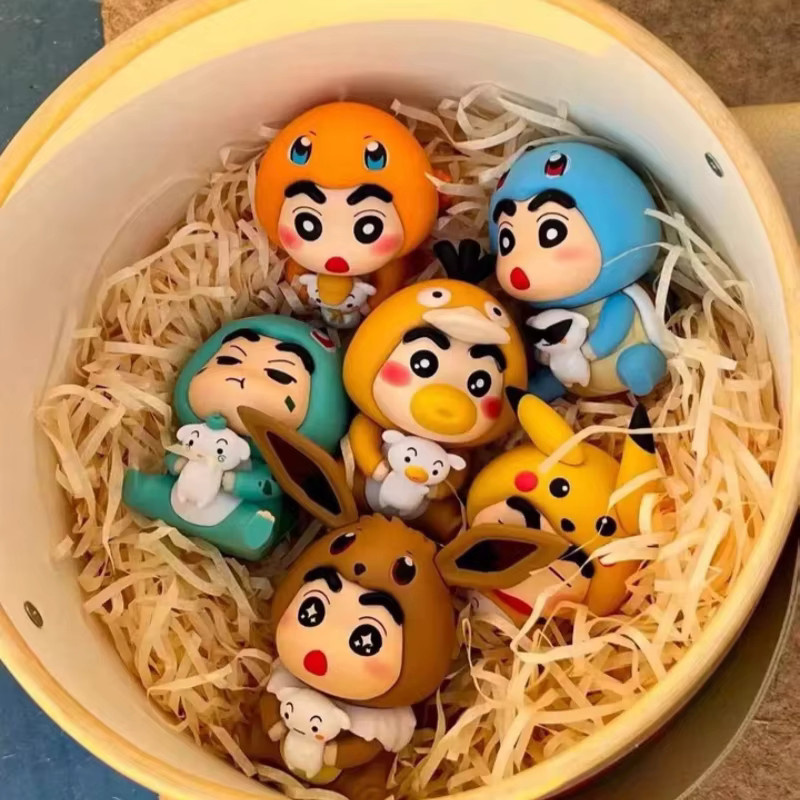 52TOYS Pokémon Crayon Shin-chan Cosplay Blindbox, Anime Figur, Einzelfigur - Bild 2