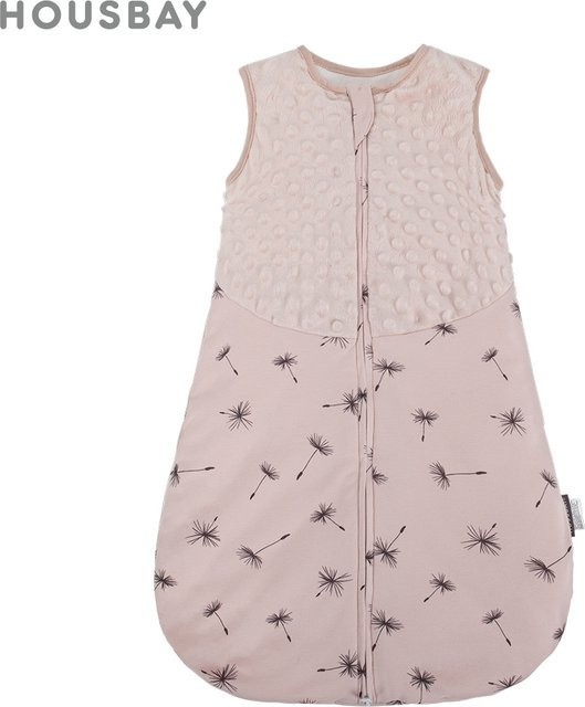 HOUSBAY Baby-Schlafsack für Winter, ärmellos, rosa Löwenzahn-Print, für 3–24 Monate - Bild 1