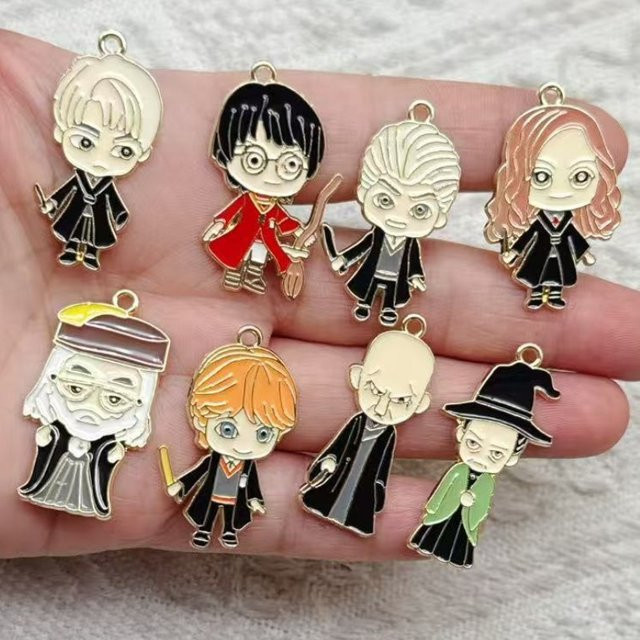 Bandai Harry Potter DIY Schlüsselanhänger, Metall, 10/20/30 Stück Set - Bild 1