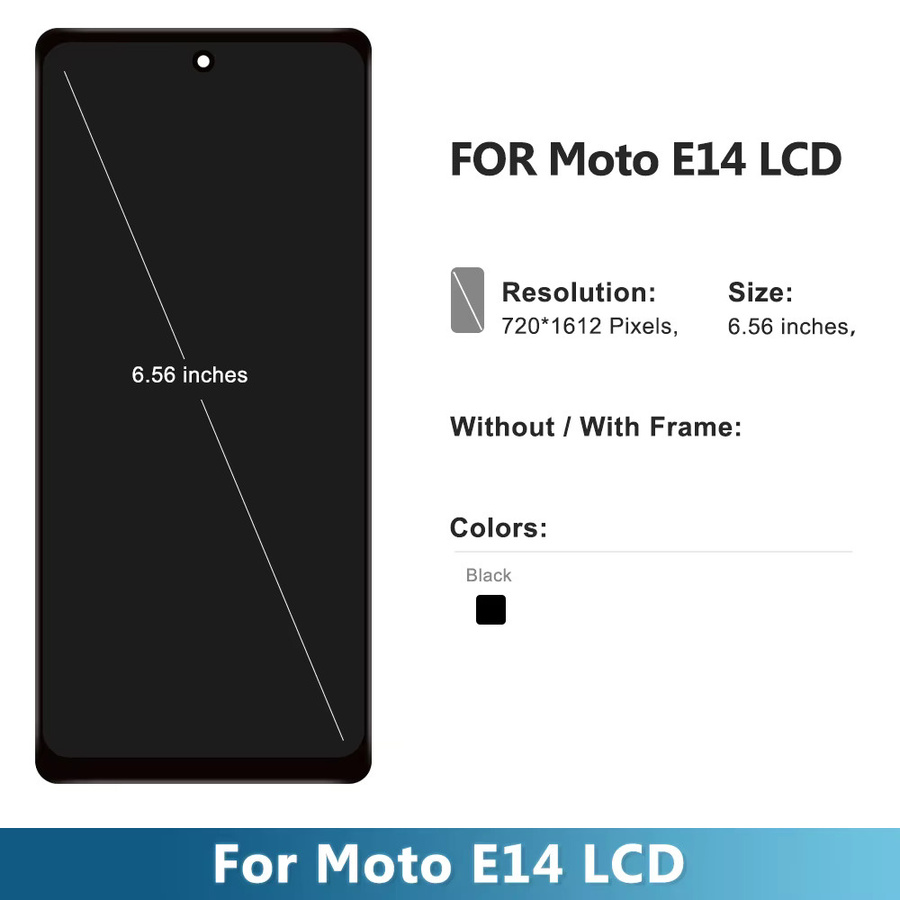 Motorola Moto G04 G04S LCD Display mit Touchscreen Digitizer Montage Ersatzteil in Schwarz - Bild 2