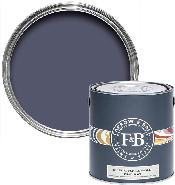 Farrow & Ball Dead Flat Wandfarbe Imperial Purple 5 l - Bild 1