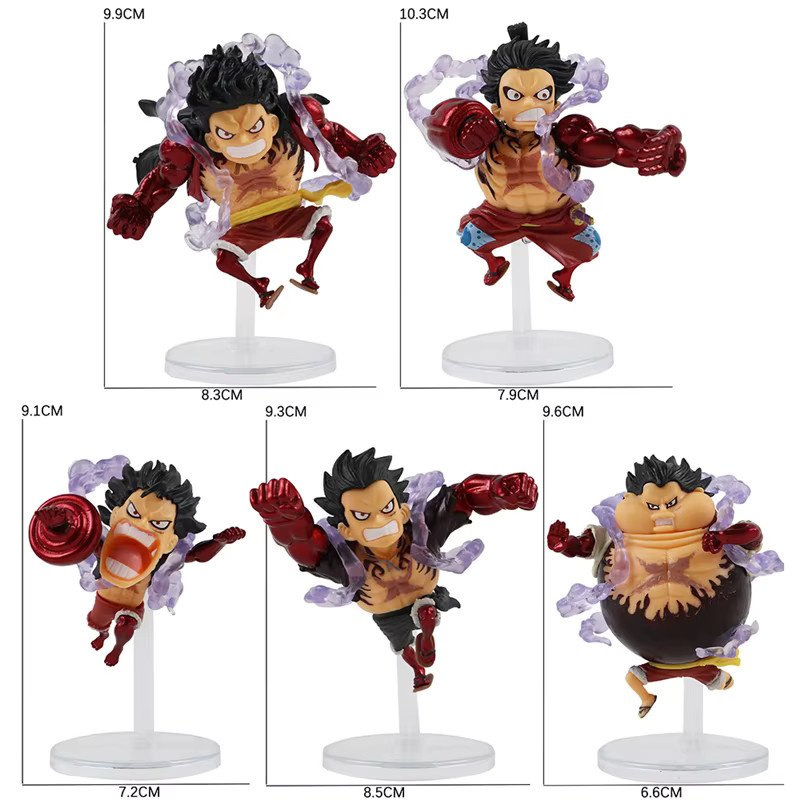 Bandai One Piece Gear 4 Luffy Actionfigur, 5-teiliges Set - Bild 3