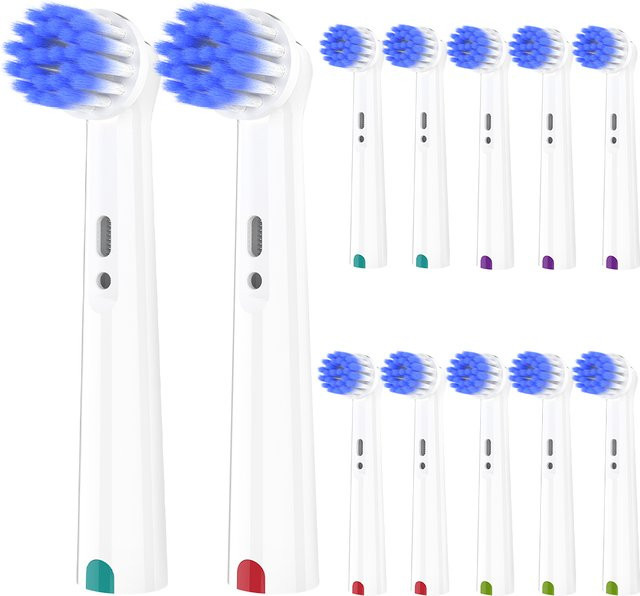 Oral B Ersatzbürstenköpfe, rotierend, schwarz, weiß - Bild 1