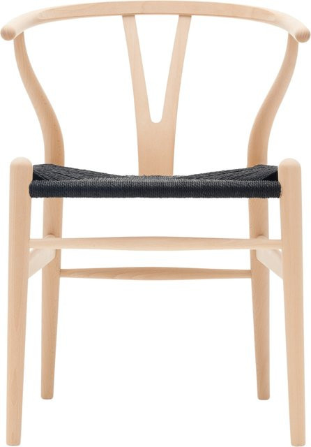Carl Hansen & Søn CH24 Y Wishbone Stuhl aus Buche in Braun mit Papierkordel - Bild 1